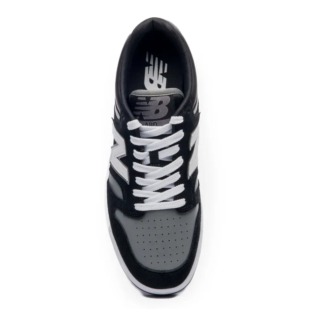 Tênis New Balance 480 Low Masculino Preto vista lateral esquerda